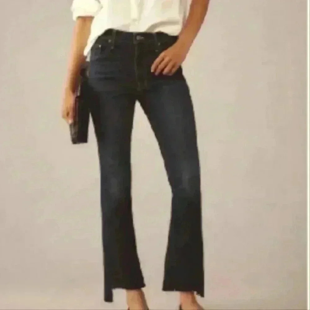 MOTHER Black Ankle & Cropped Jeans